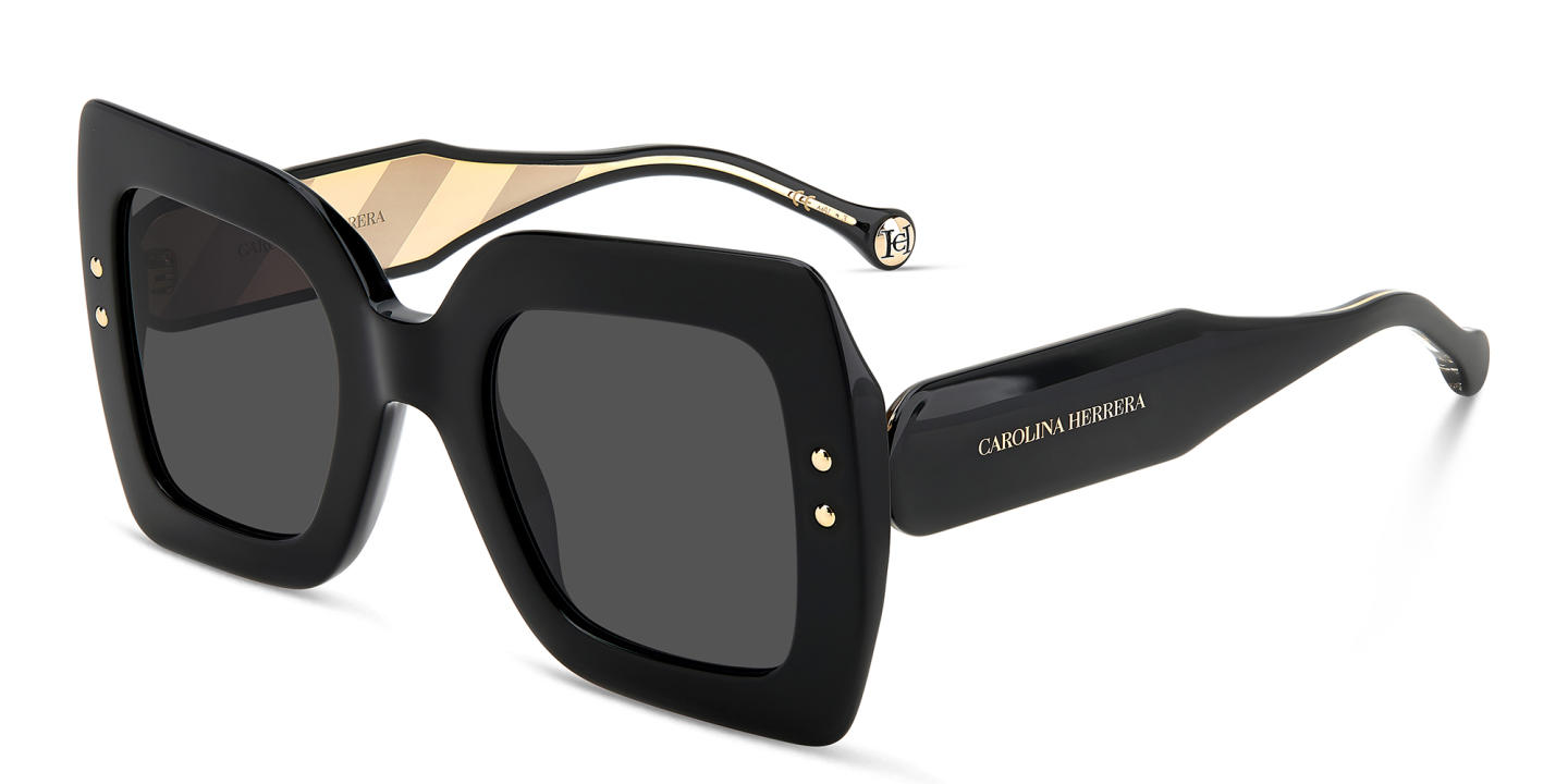 Carolina Herrera Oversized Square Sunglasses in Black – Product Photo 1