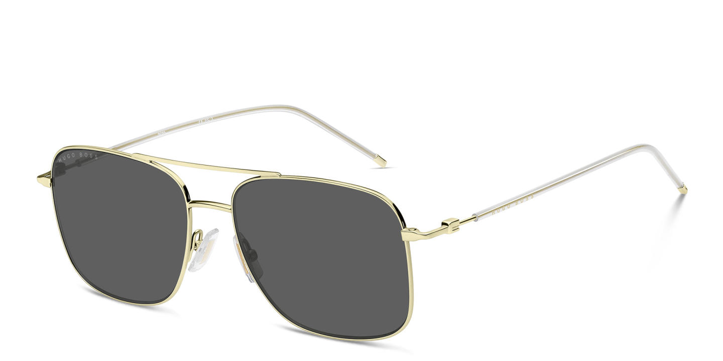 Hugo Boss Square Sunglasses in Gold – Product Photo 1