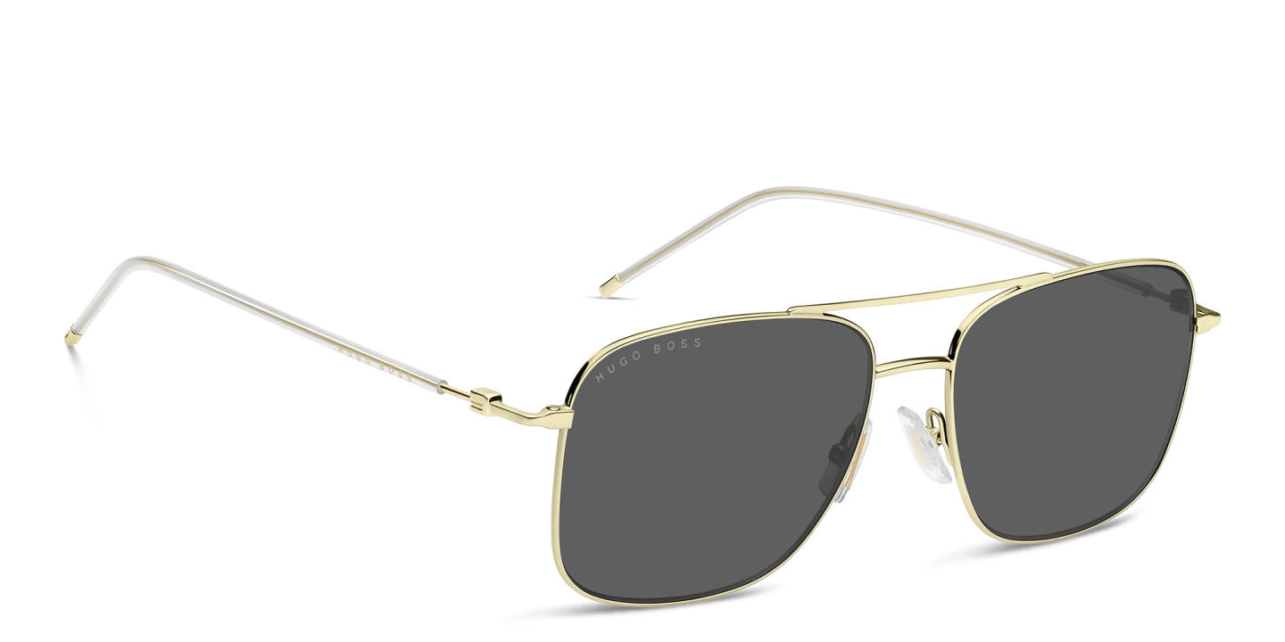 Hugo Boss Square Sunglasses in Gold – Product Photo 2