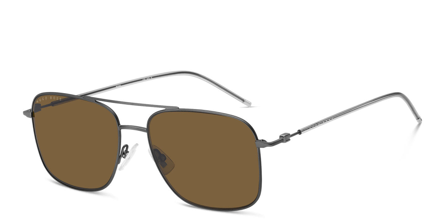 Hugo Boss Square Sunglasses in Gunmetal – Product Photo 1