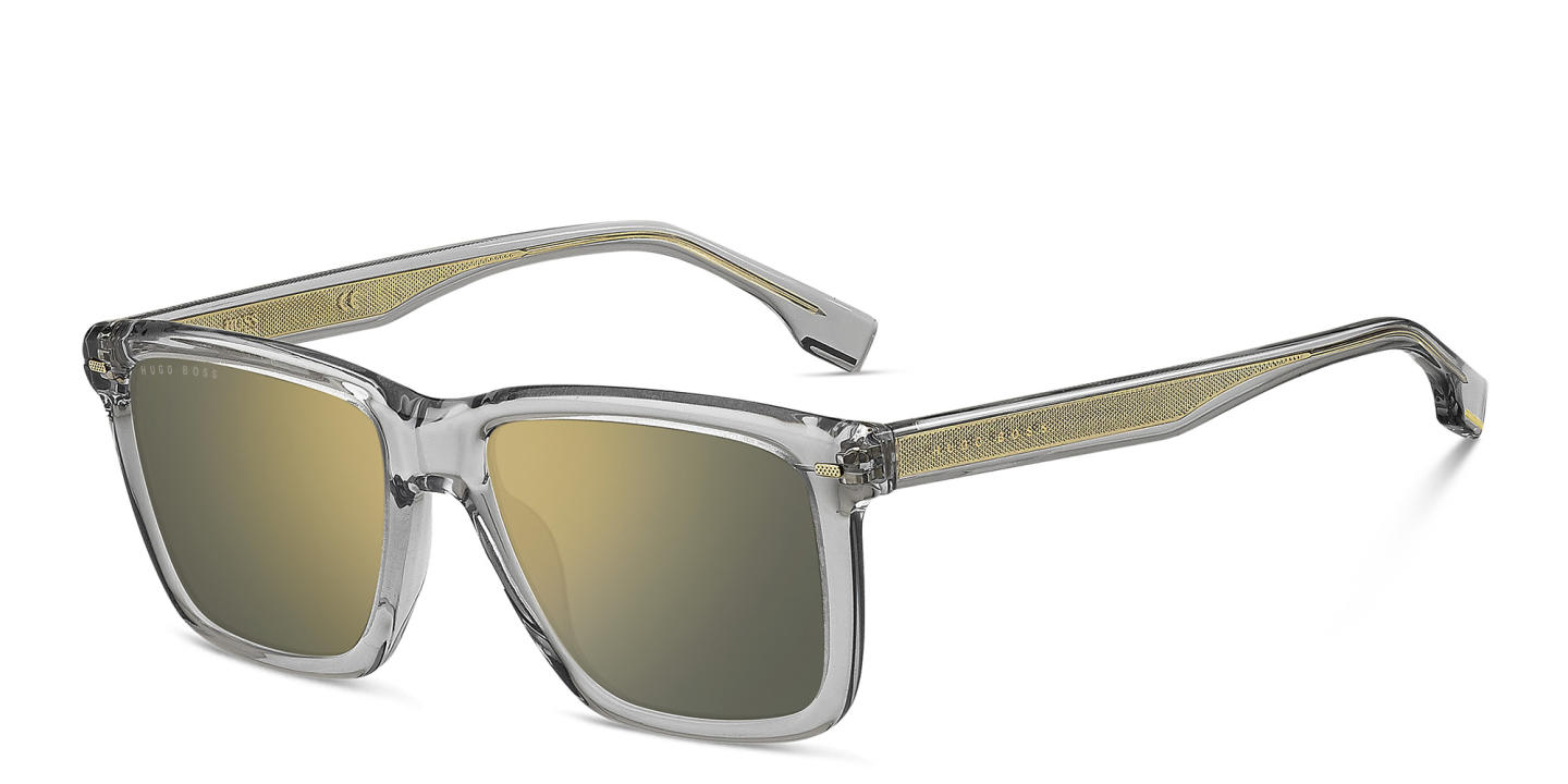 Hugo Boss Rectangle Sunglasses in Grey – Product Photo 1
