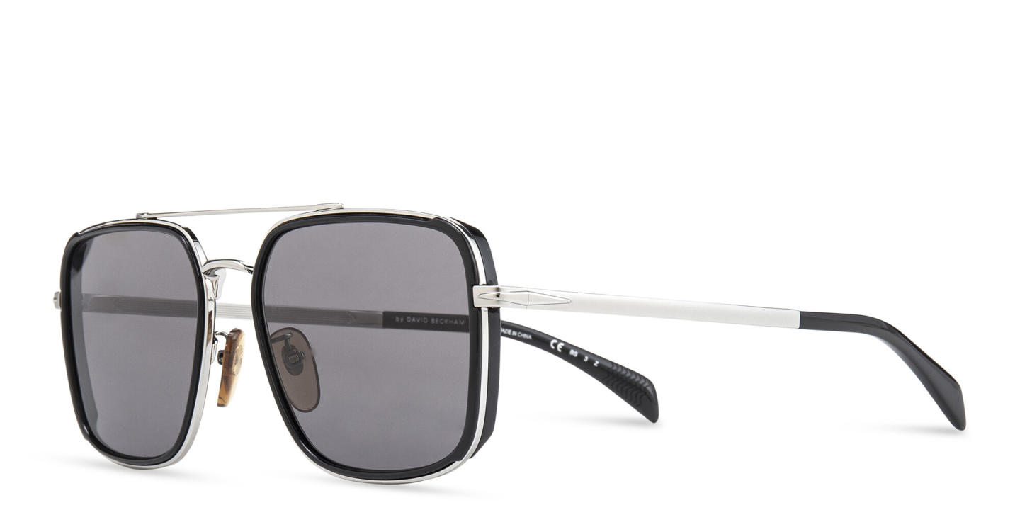 Shop Maui Jim Aeko Square Sunglasses in Silver online.