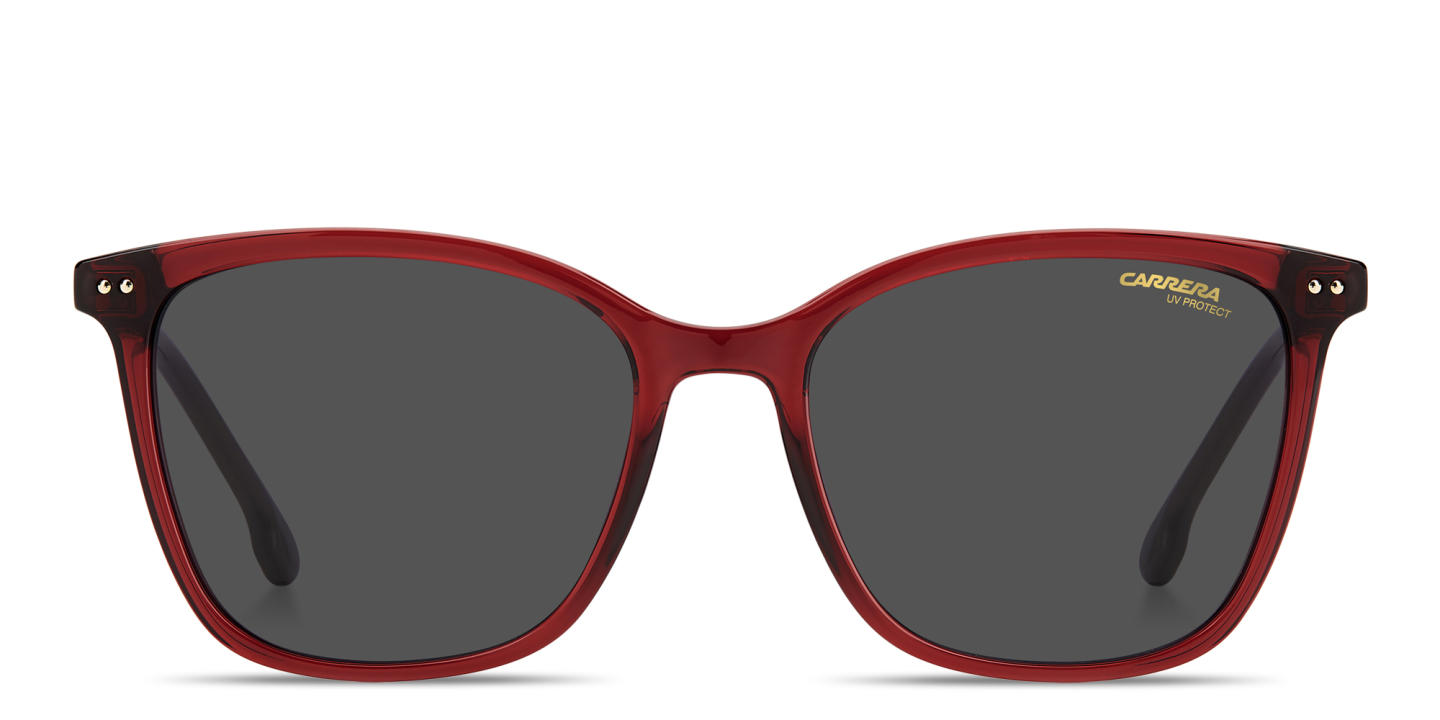 Shop Carrera C Logo Kids Square Sunglasses in Burgundy online.