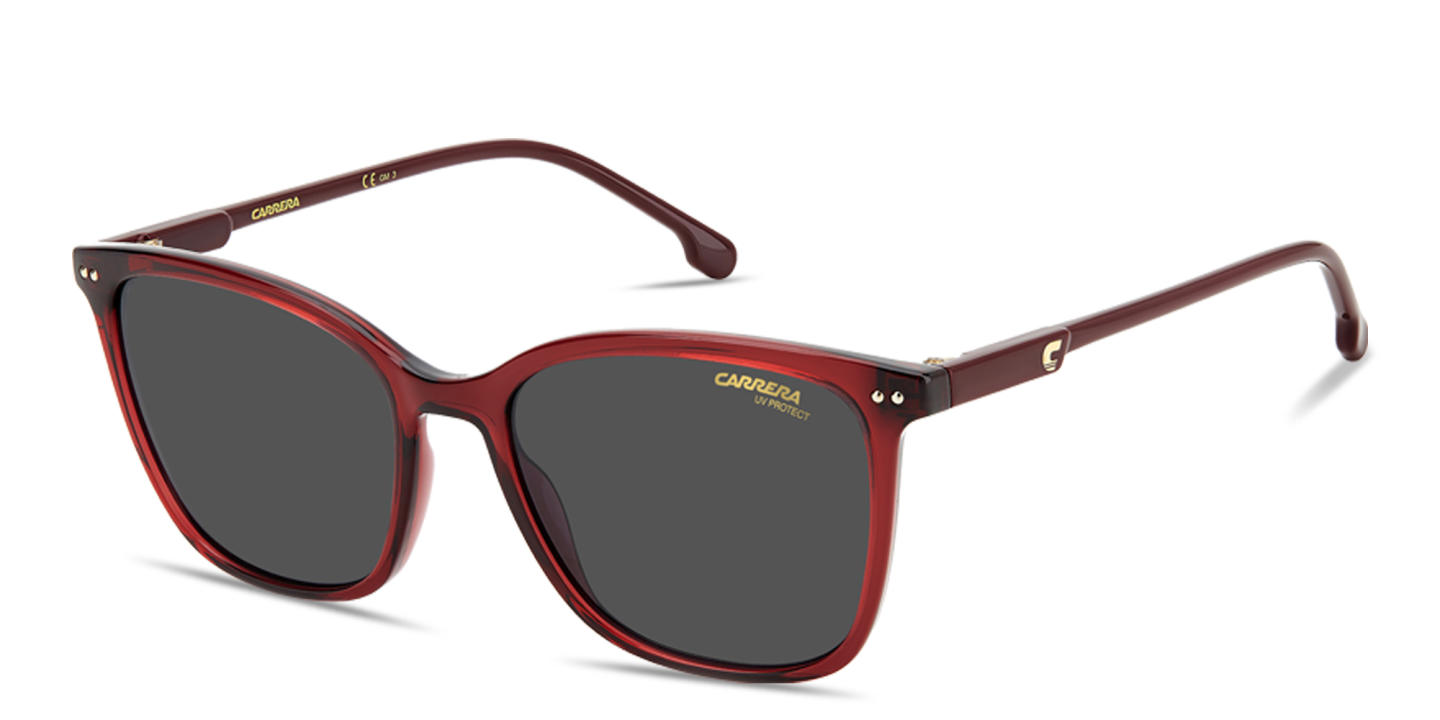 Shop Carrera C Logo Kids Square Sunglasses in Burgundy online.