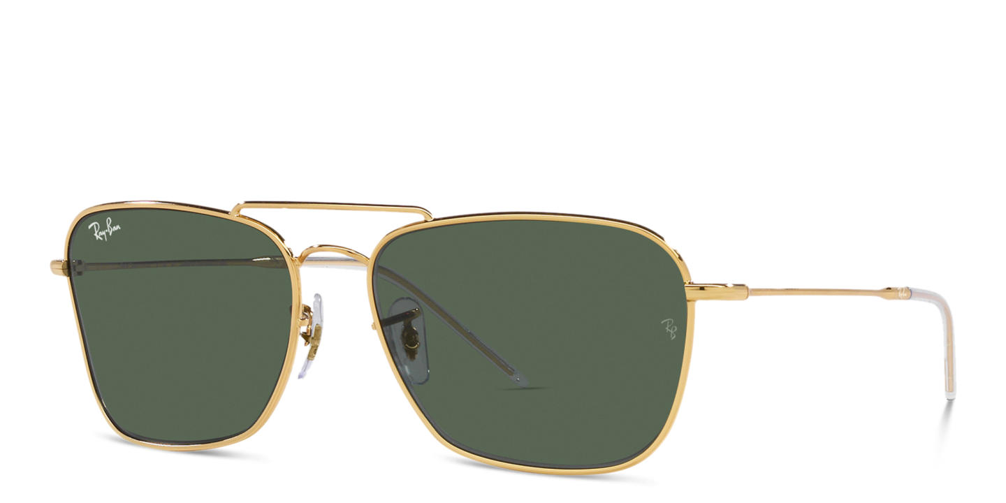 Ray-Ban Reverse Unisex Square Sunglasses in Gold – Product Photo 1