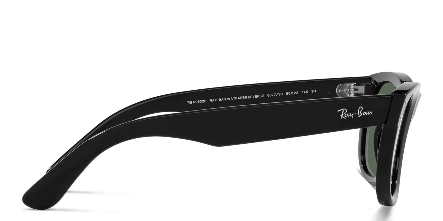 Shop Ray-Ban Reverse Unisex Square Sunglasses in Black online.