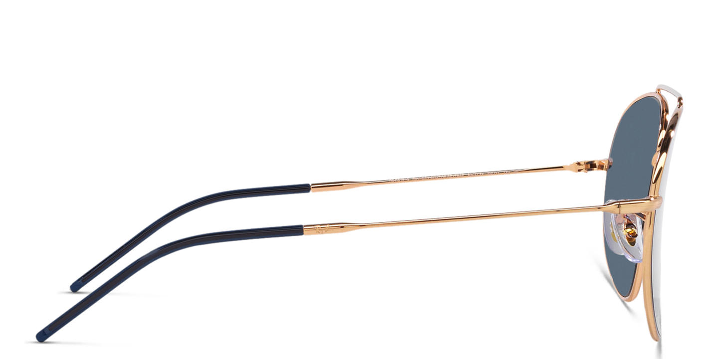تسوق نظارات شمسية ريفيرس بإطار بايلوت للجنسين راي بان بلون ذهبي وردي أونلاين.