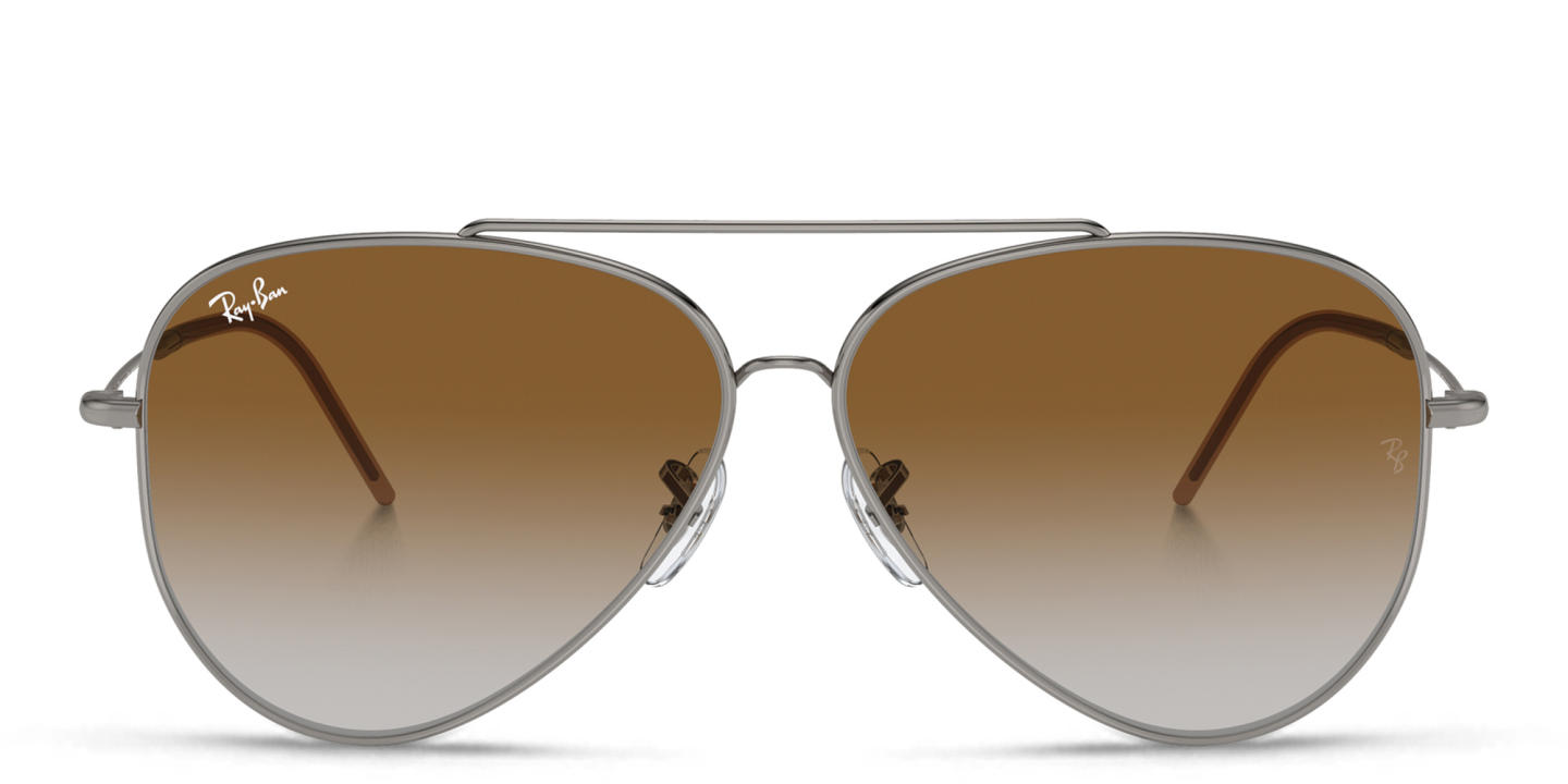 Ray-Ban Unisex Wide Aviator Sunglasses in Gunmetal – Product Photo 0