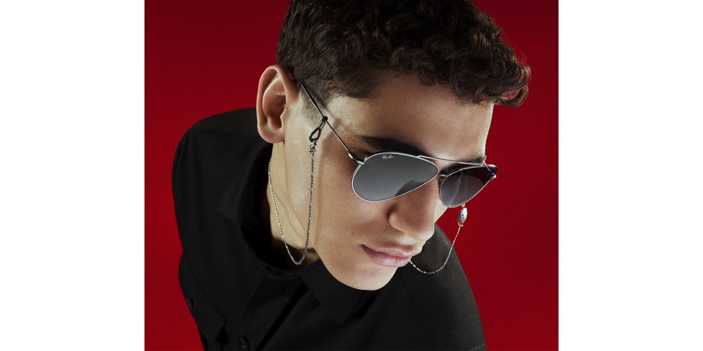 Ray-Ban Reverse Unisex Wide Pilot Sunglasses in Gunmetal – Product Photo 1