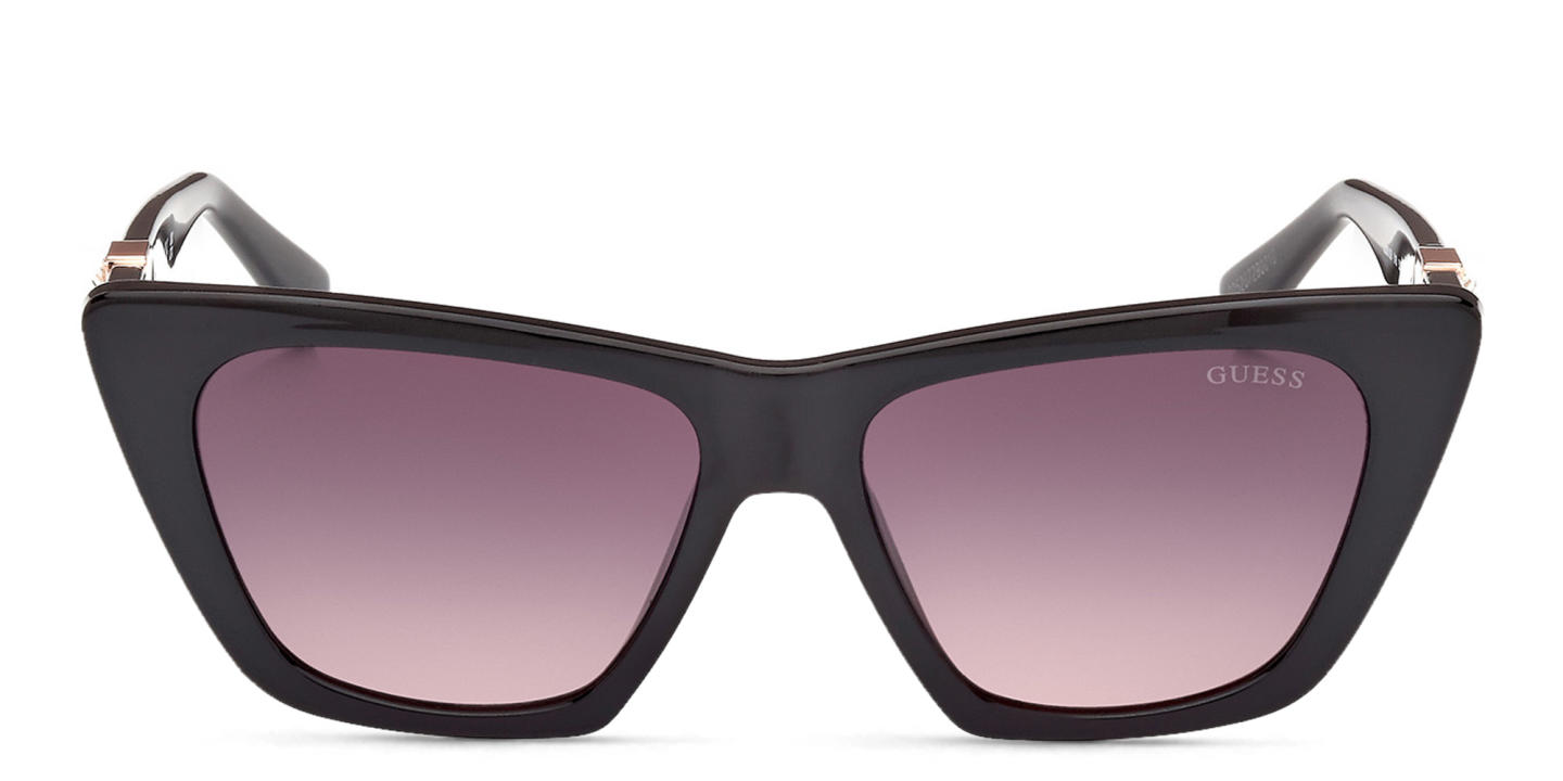 Shop Guess Square Sunglasses in Black online.