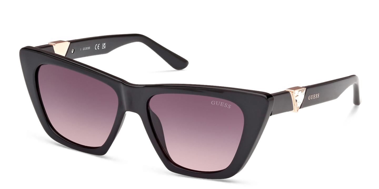 Shop Guess Square Sunglasses in Black online.