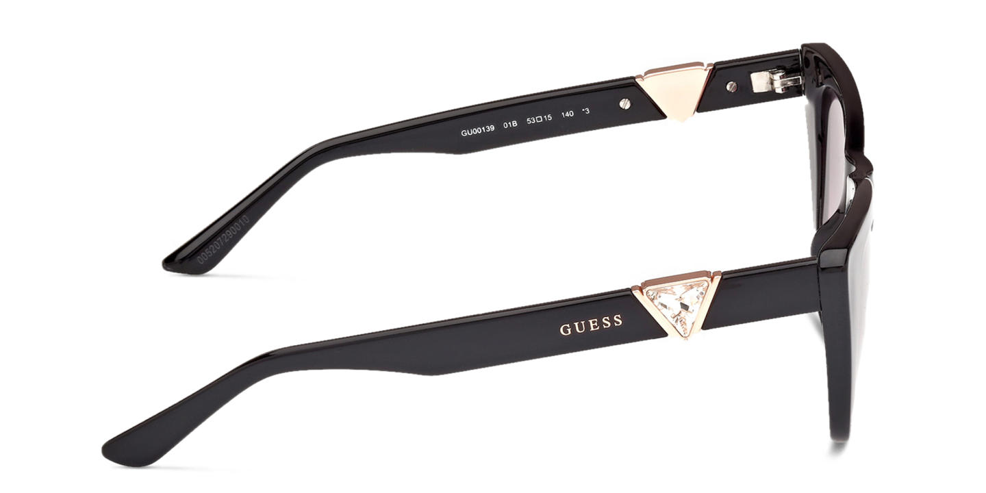 Shop Guess Square Sunglasses in Black online.