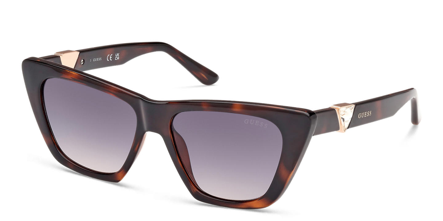 Shop Guess Square Sunglasses in Havana online.