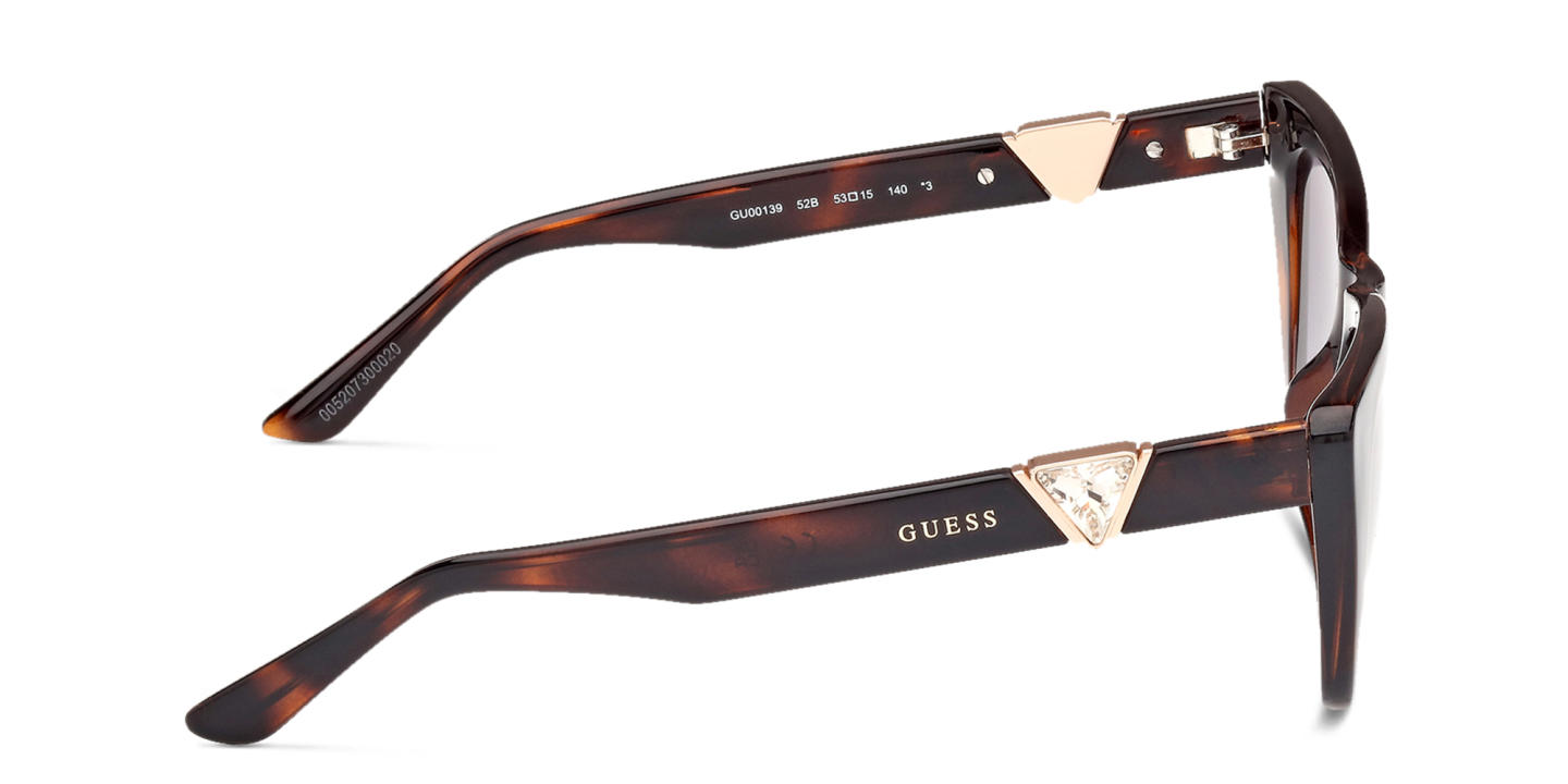 Shop Guess Square Sunglasses in Havana online.