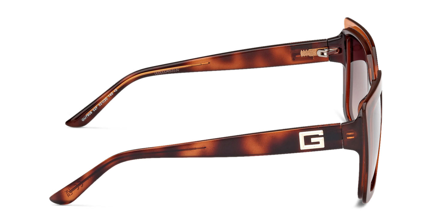Shop Guess Square Sunglasses in Havana online.