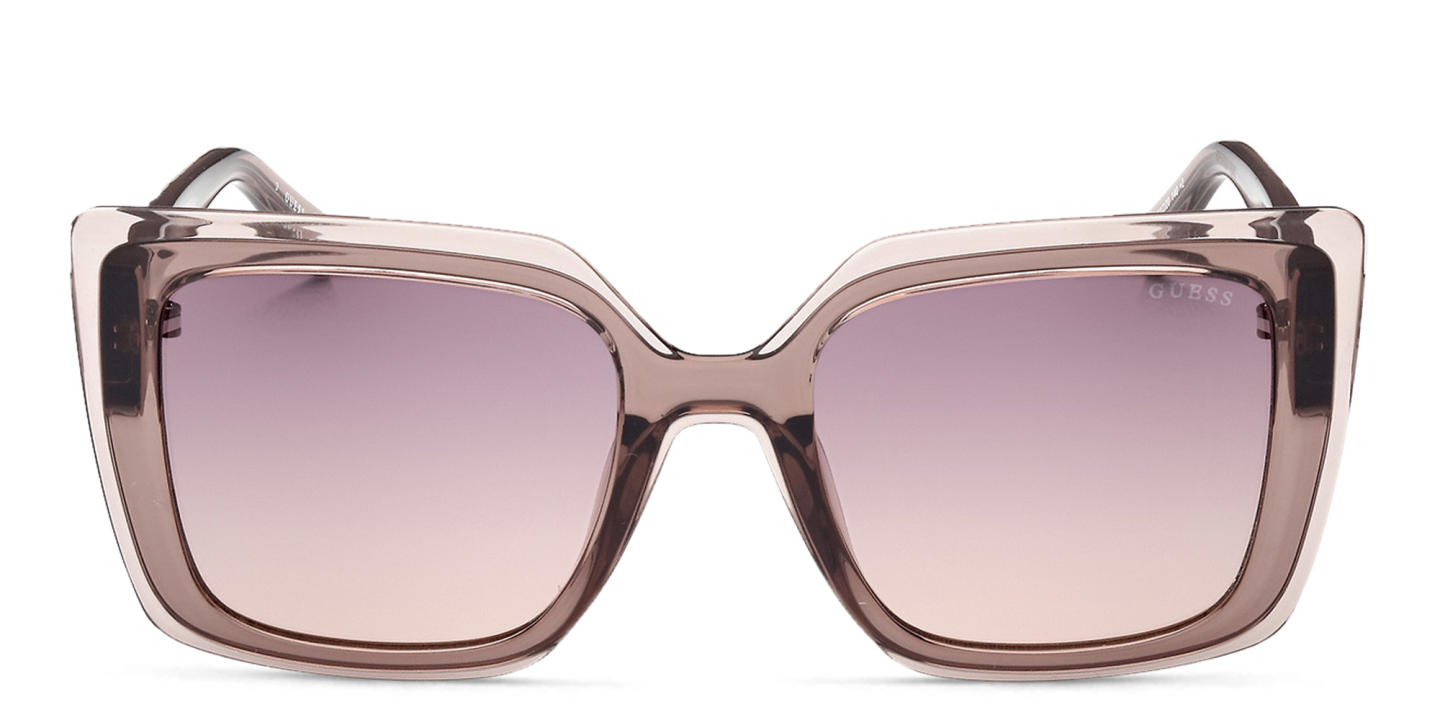 Shop Guess Square Sunglasses in Beige online.