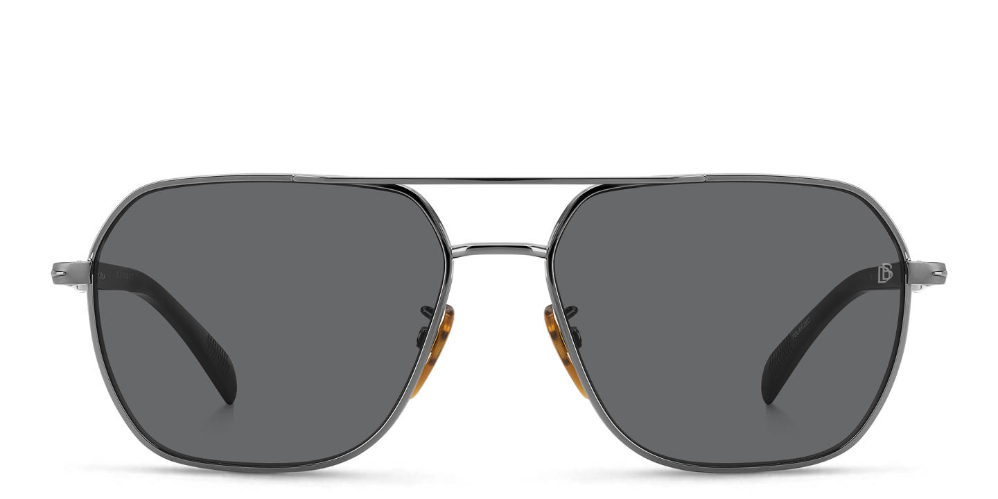DAVID BECKHAM Aviator Sunglasses in Dark Ruthenium Black – Product Photo 0