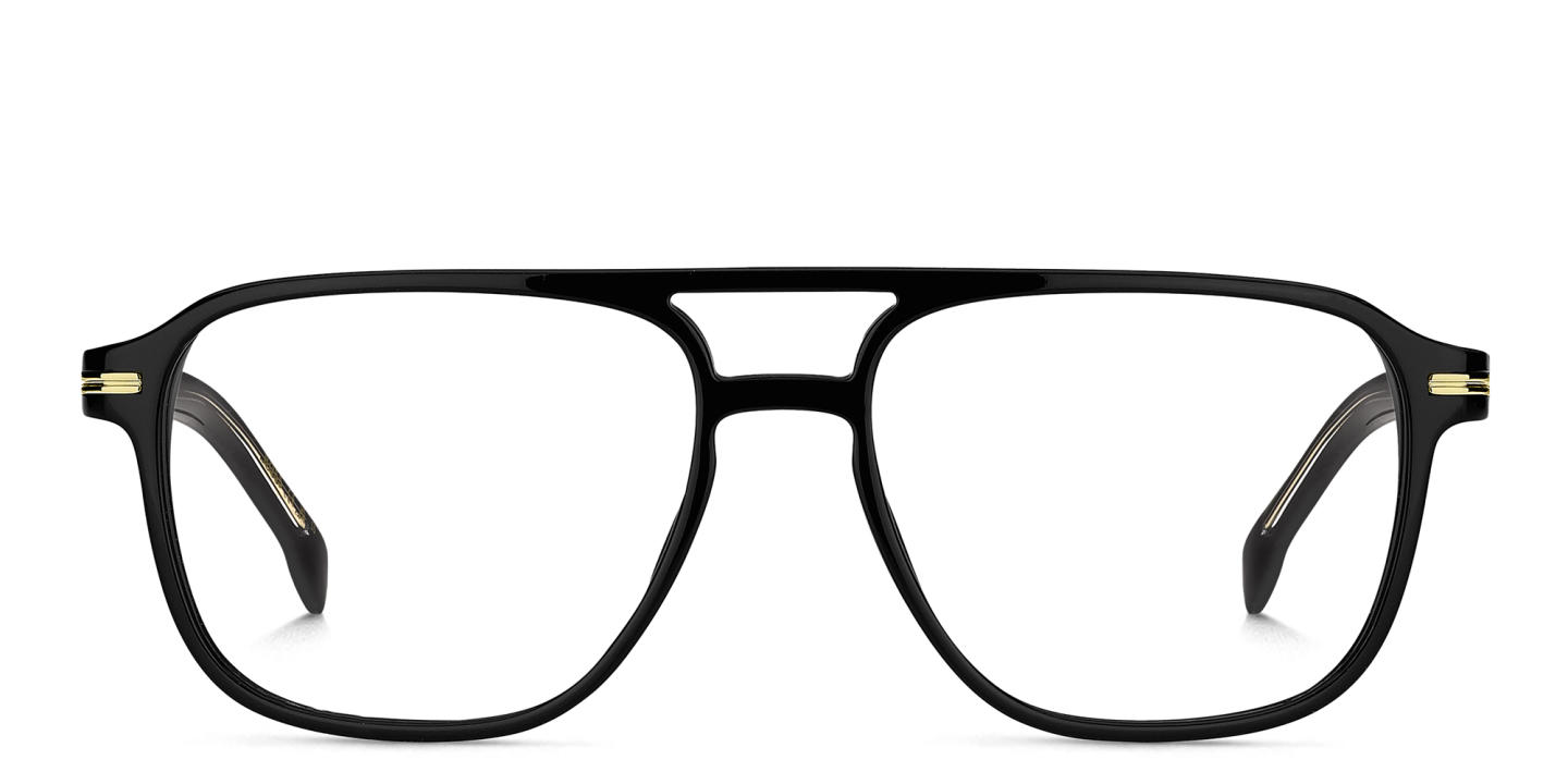 Hugo Boss Aviator Eyeglasses in Black – Product Photo 0