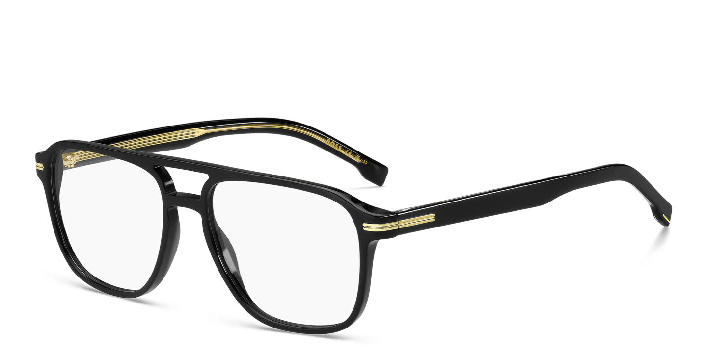 Hugo Boss Aviator Eyeglasses in Black – Product Photo 1