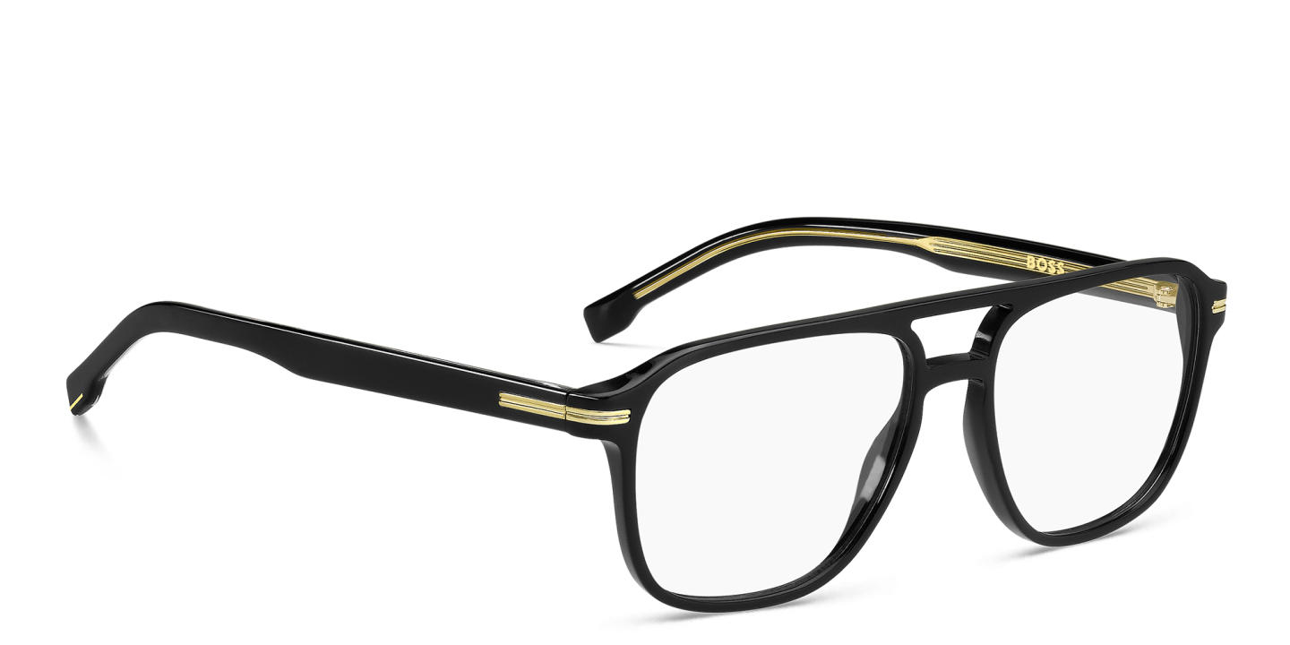 Hugo Boss Aviator Eyeglasses in Black – Product Photo 2
