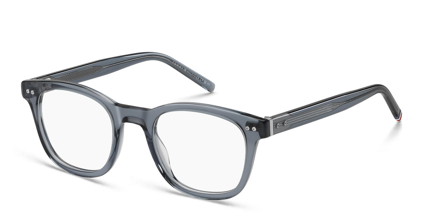 Tommy Hilfiger Square Eyeglasses in Grey – Product Photo 1