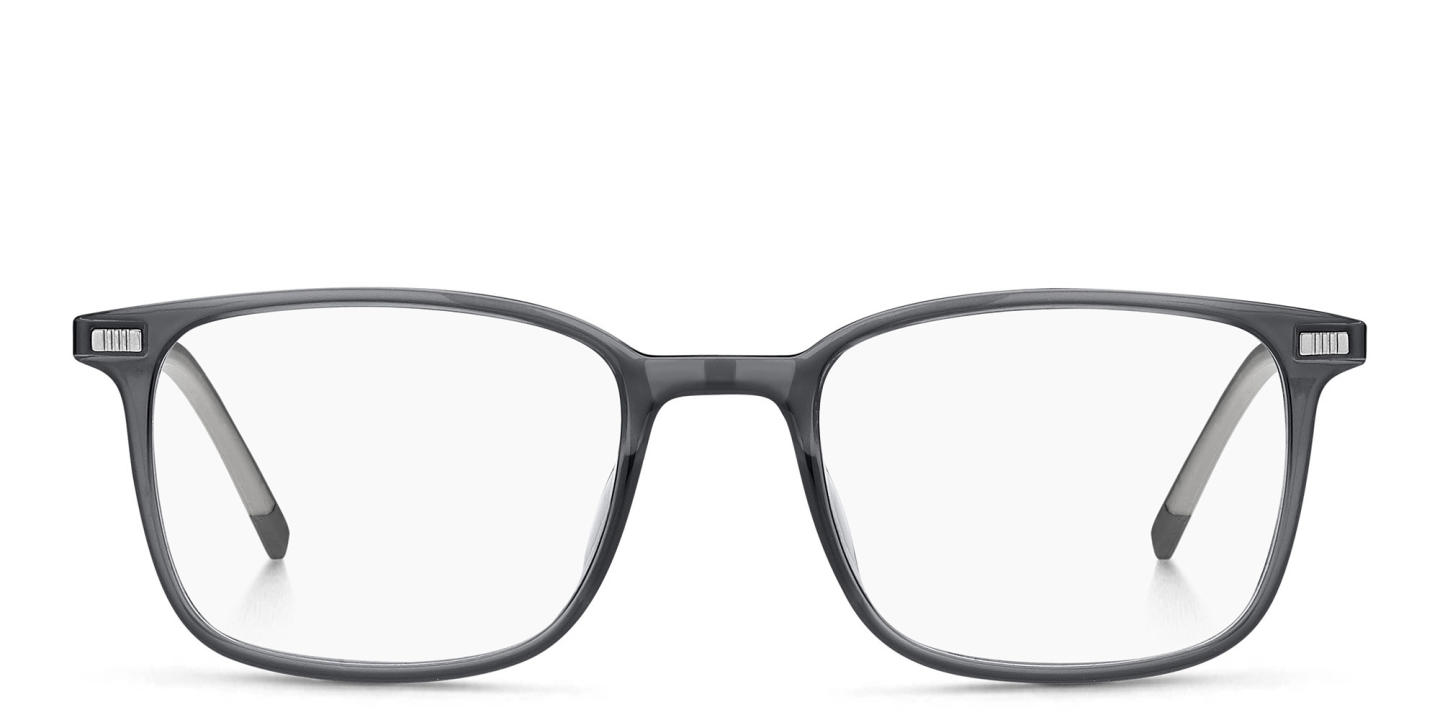 Shop Tommy Hilfiger Square Eyeglasses in Grey online.