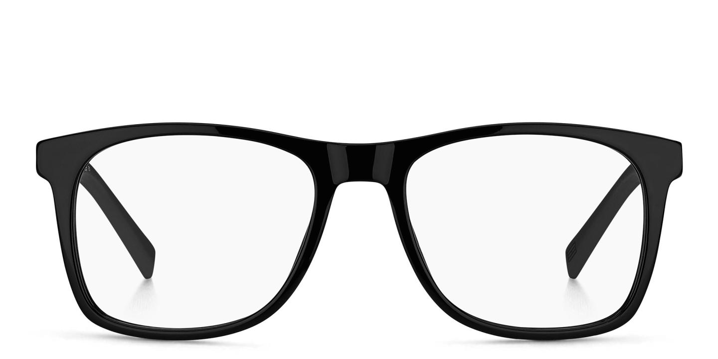 Tommy Hilfiger Square Eyeglasses in Black – Product Photo 0