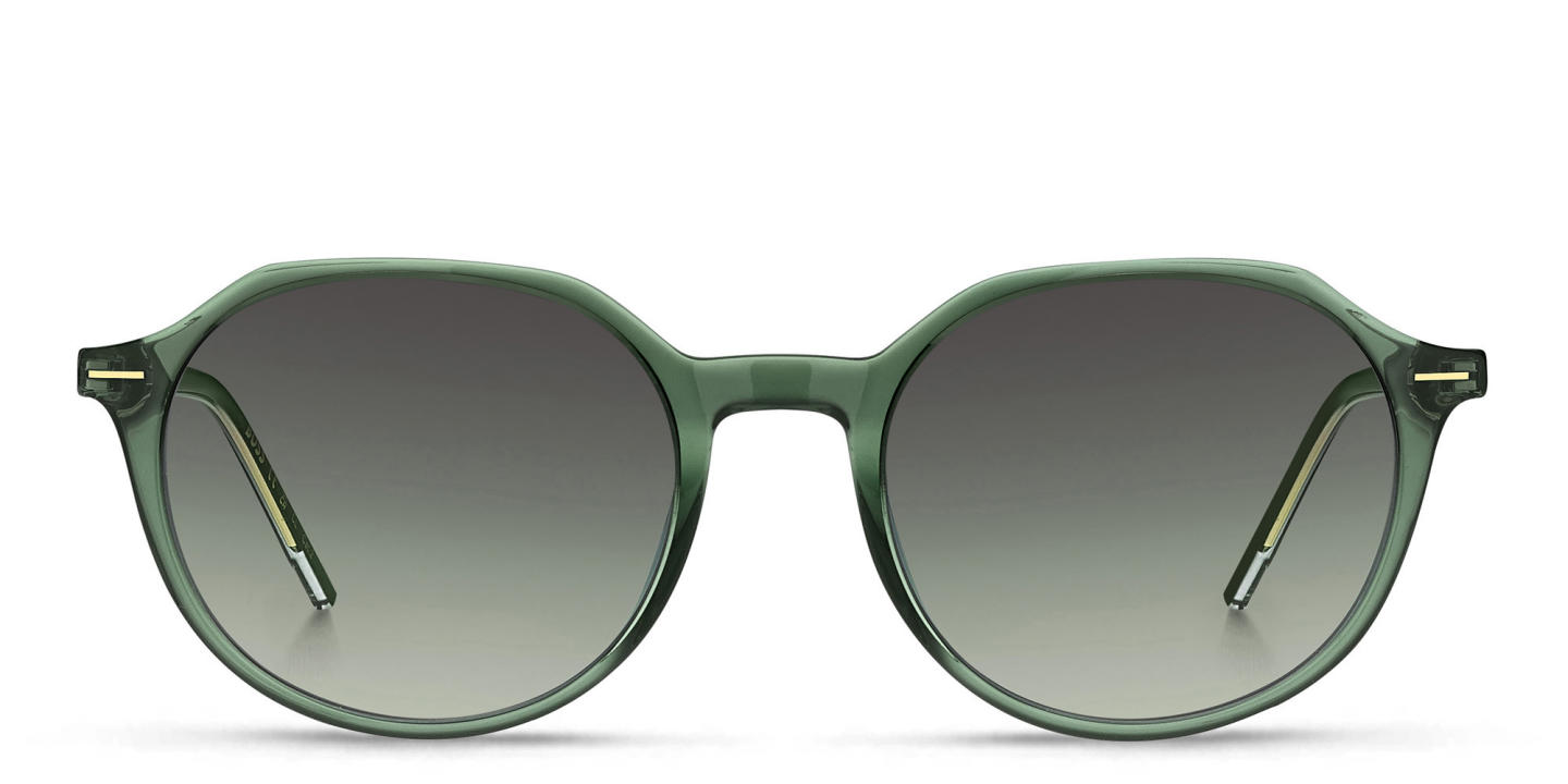 Hugo Boss Round Sunglasses in Transparent Green – Product Photo 0