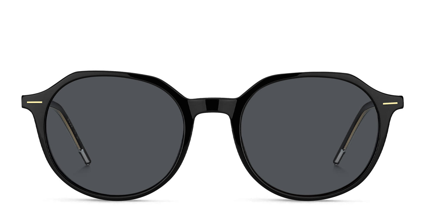 Hugo Boss Round Sunglasses in Black – Product Photo 0