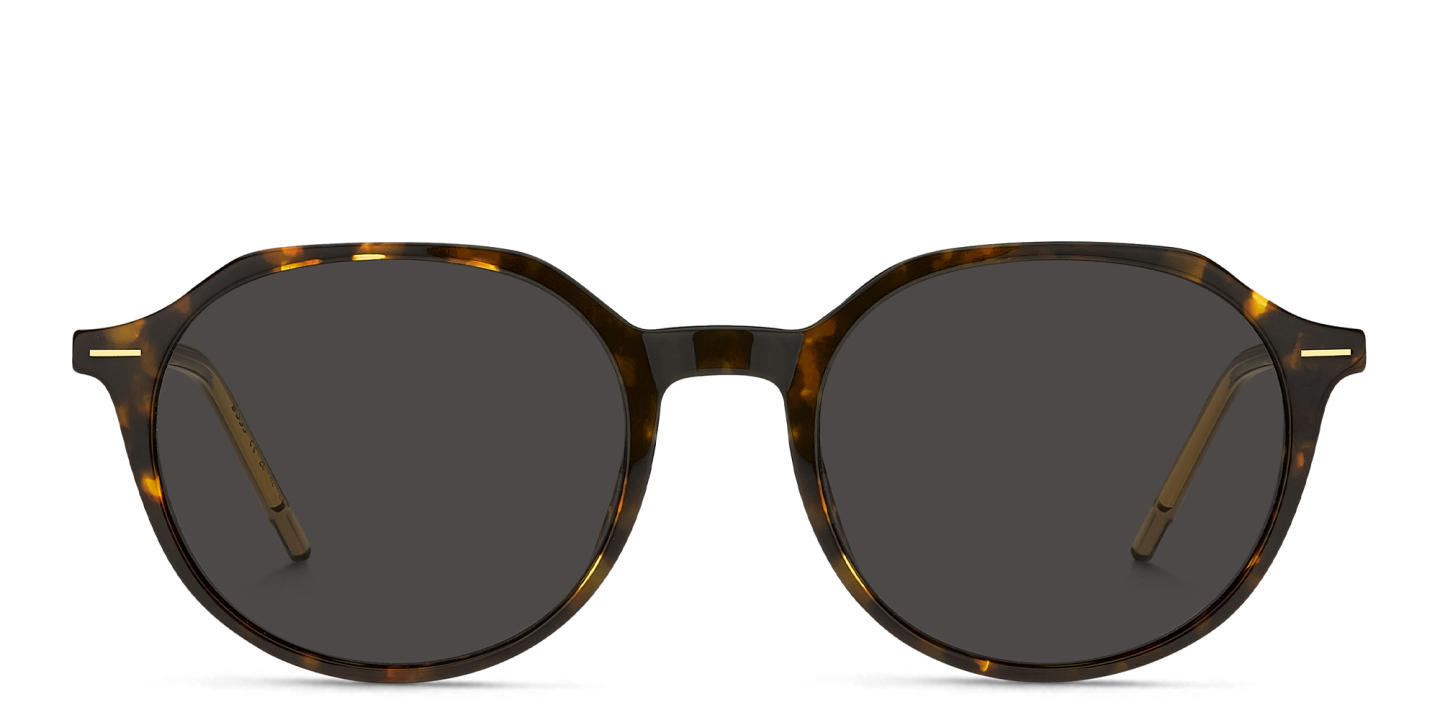 Hugo Boss Round Sunglasses in Havana – Product Photo 0
