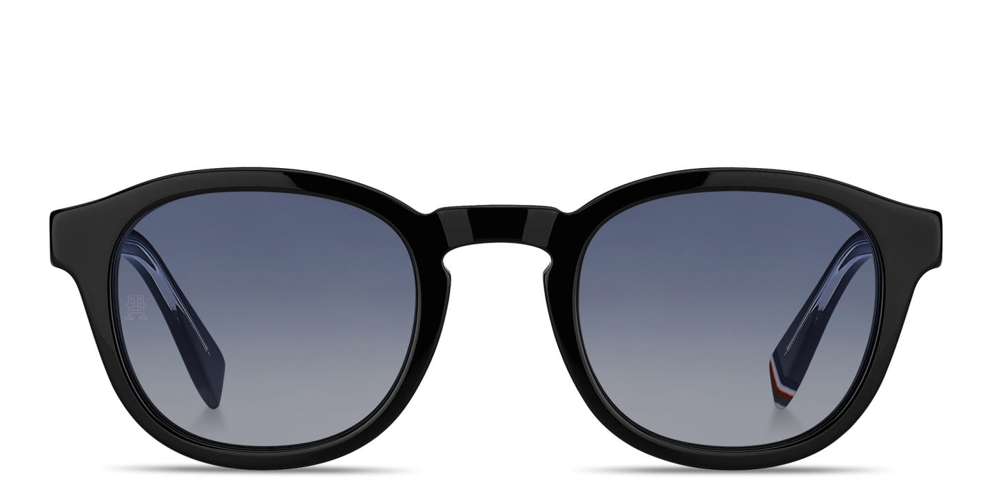 Tommy Hilfiger Round Sunglasses in Black – Product Photo 0