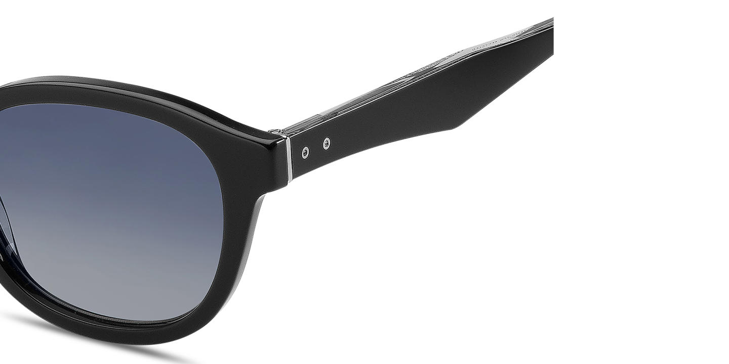 Tommy Hilfiger Round Sunglasses in Black – Product Photo 3