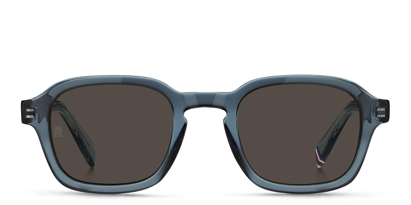 Tommy Hilfiger Square Sunglasses in Transparent Blue – Product Photo 0
