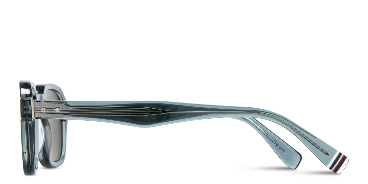 Tommy Hilfiger Square Sunglasses in Transparent Blue – Product Photo 3