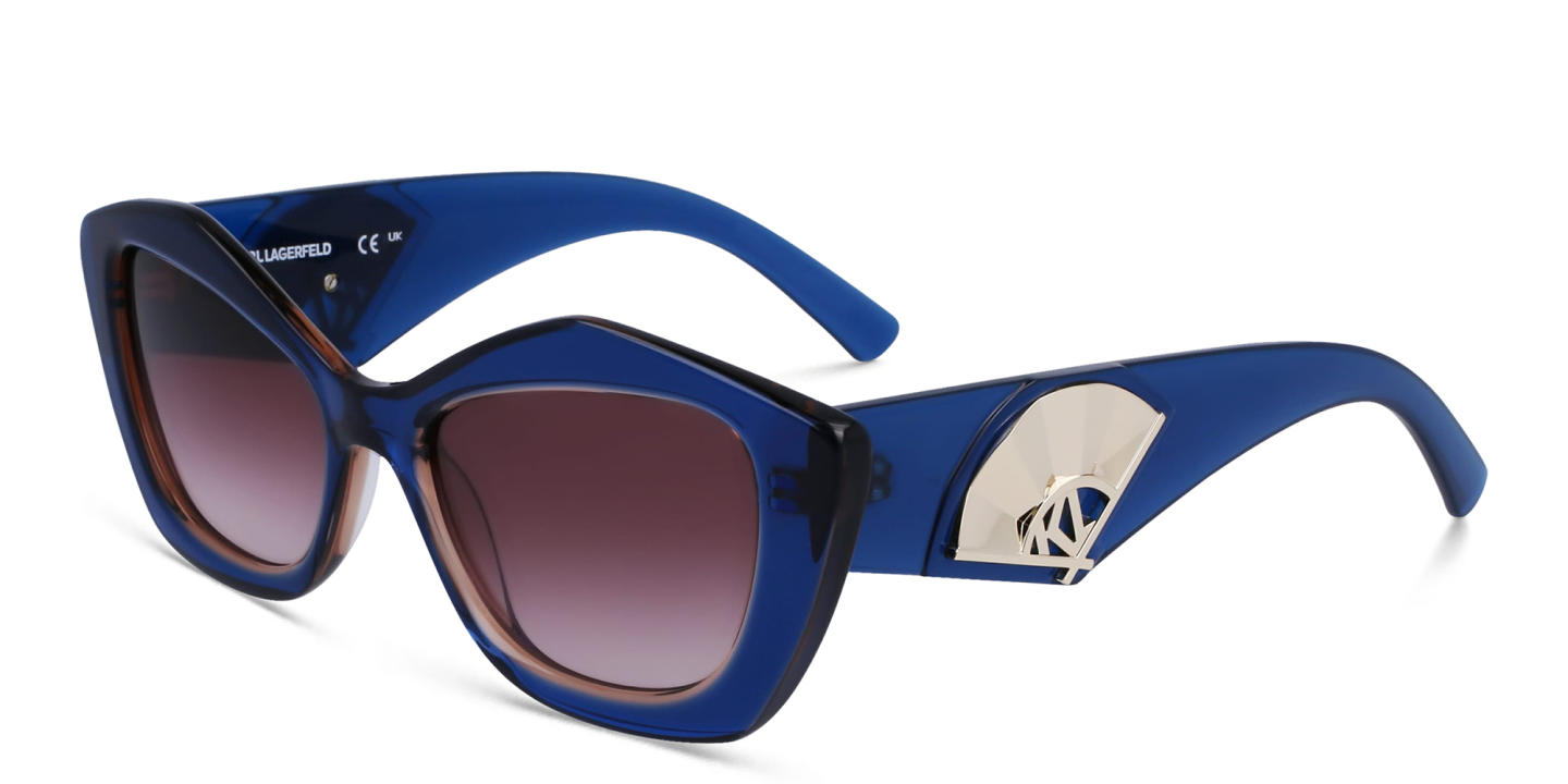 KARL LAGERFELD Cat-Eye Sunglasses in Blue – Product Photo 1