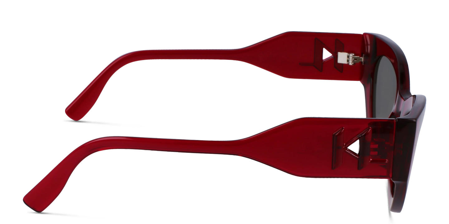 نظارات شمسية كات آي من كارل لاغرفيلد بلون أحمر - صورة المنتج 2