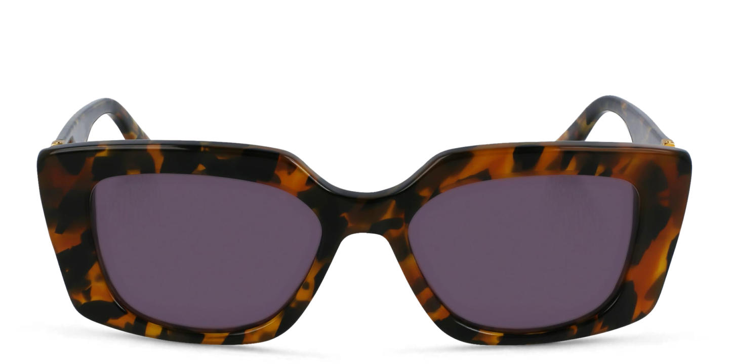 Shop KARL LAGERFELD Rectangle Sunglasses in Brown online.