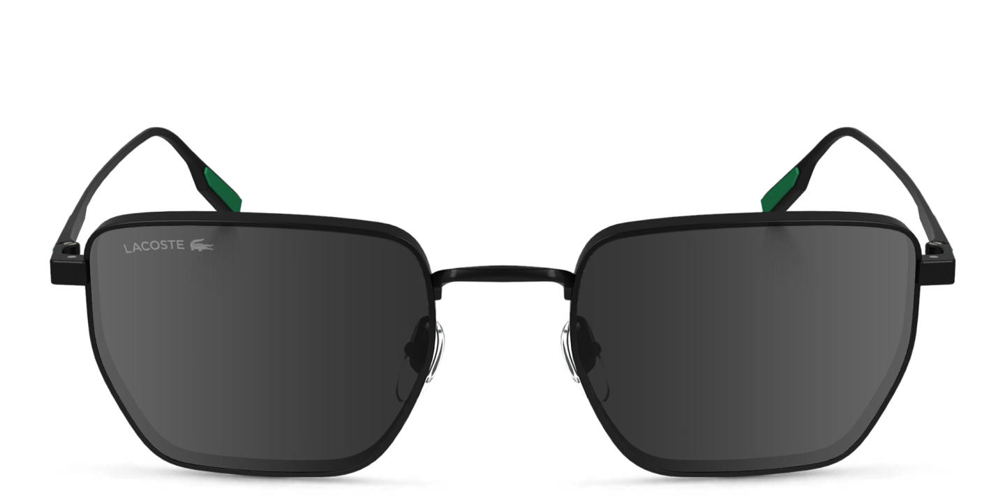 Shop Lacoste Square Sunglasses in Black online.