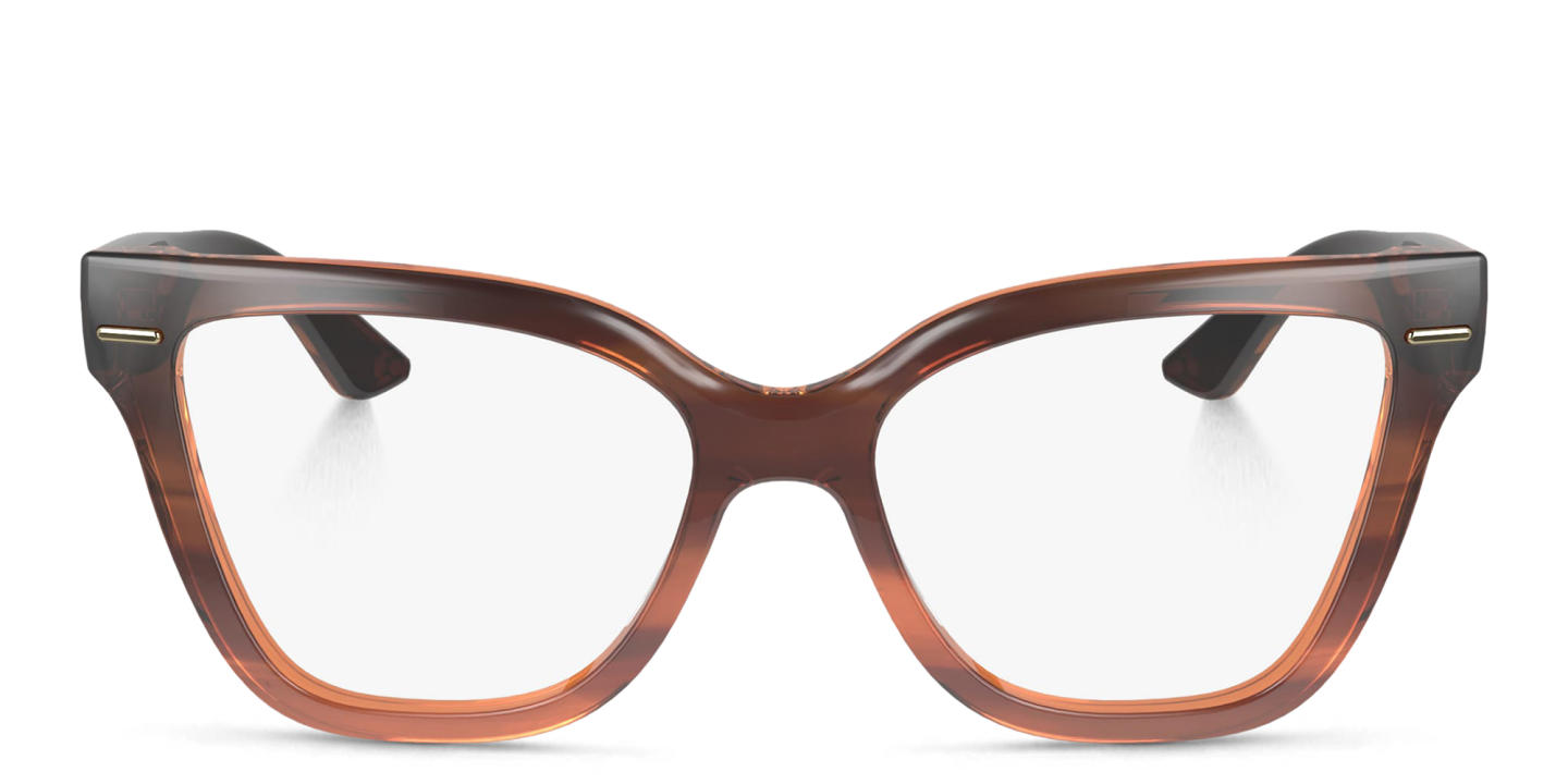 Calvin Klein Cat-Eye Eyeglasses in Brown – Product Photo 0