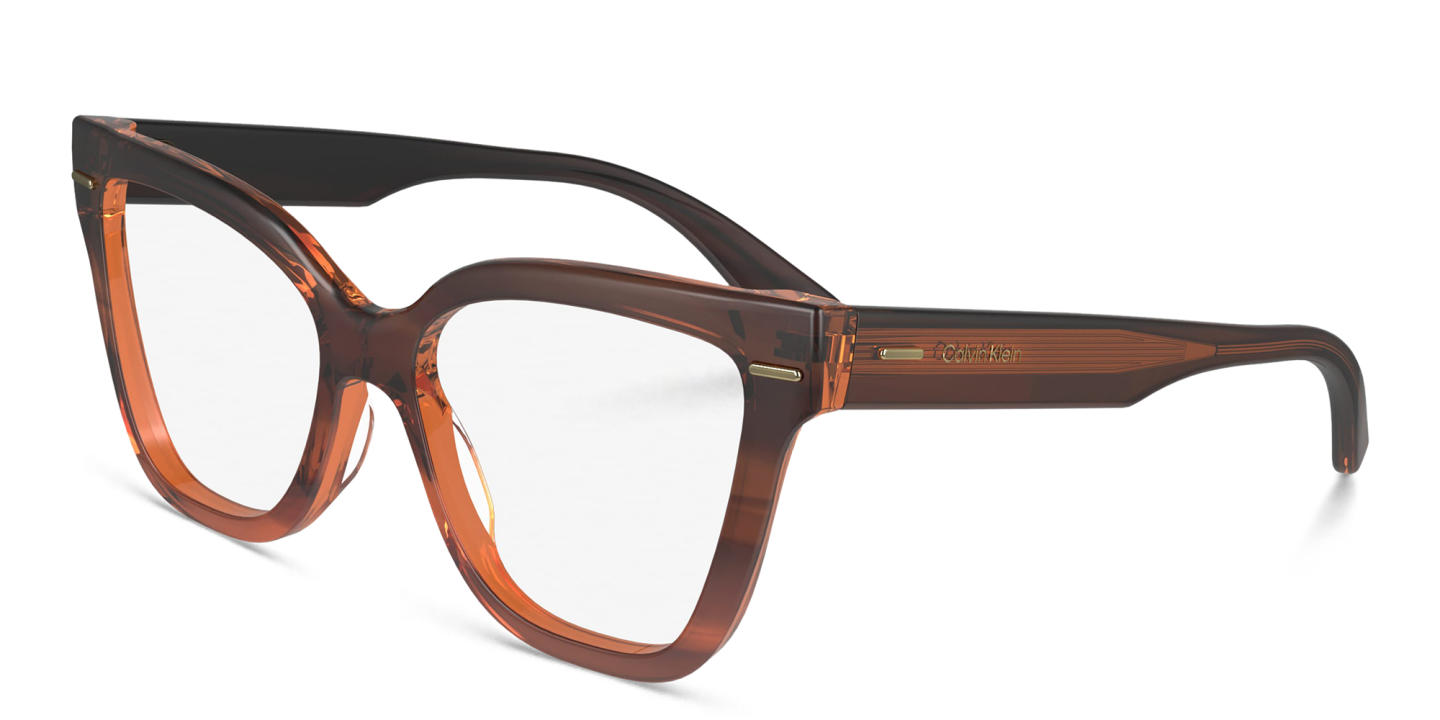 Calvin Klein Cat-Eye Eyeglasses in Brown – Product Photo 1