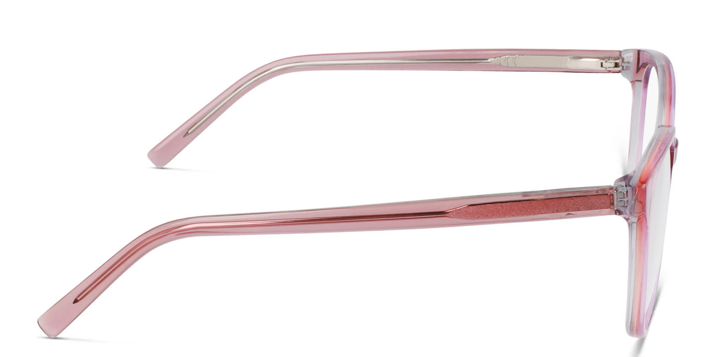 Shop DKNY Round Eyeglasses in Pink online.