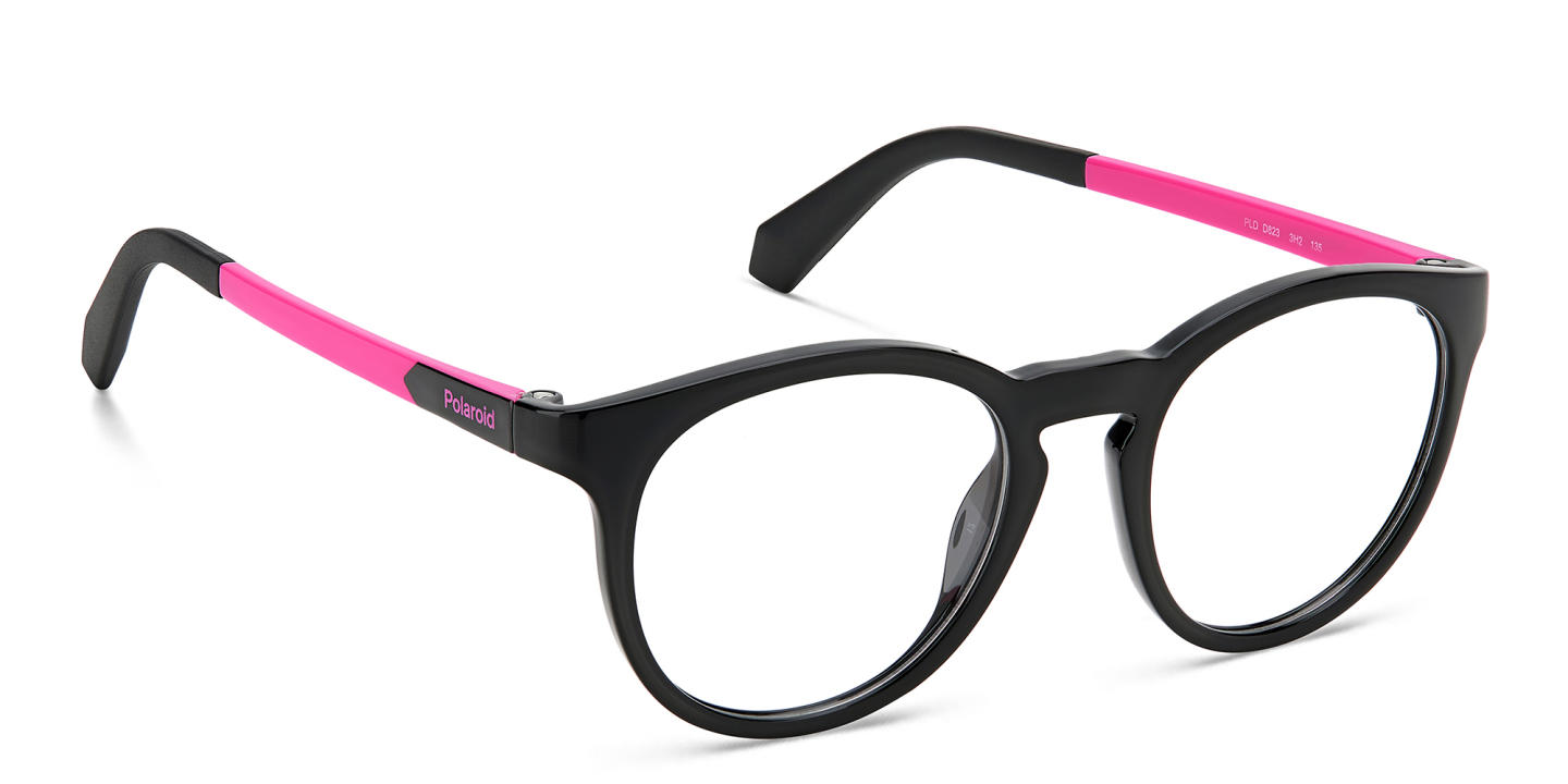 Polaroid Kids Kids Round Eyeglasses in Black – Product Photo 2