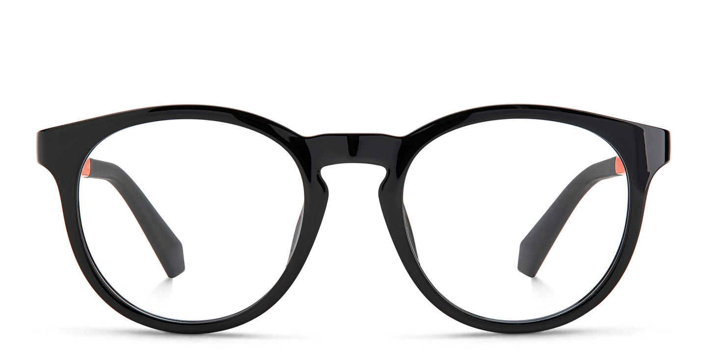 Polaroid Kids Kids Round Eyeglasses in Shiny Black – Product Photo 0