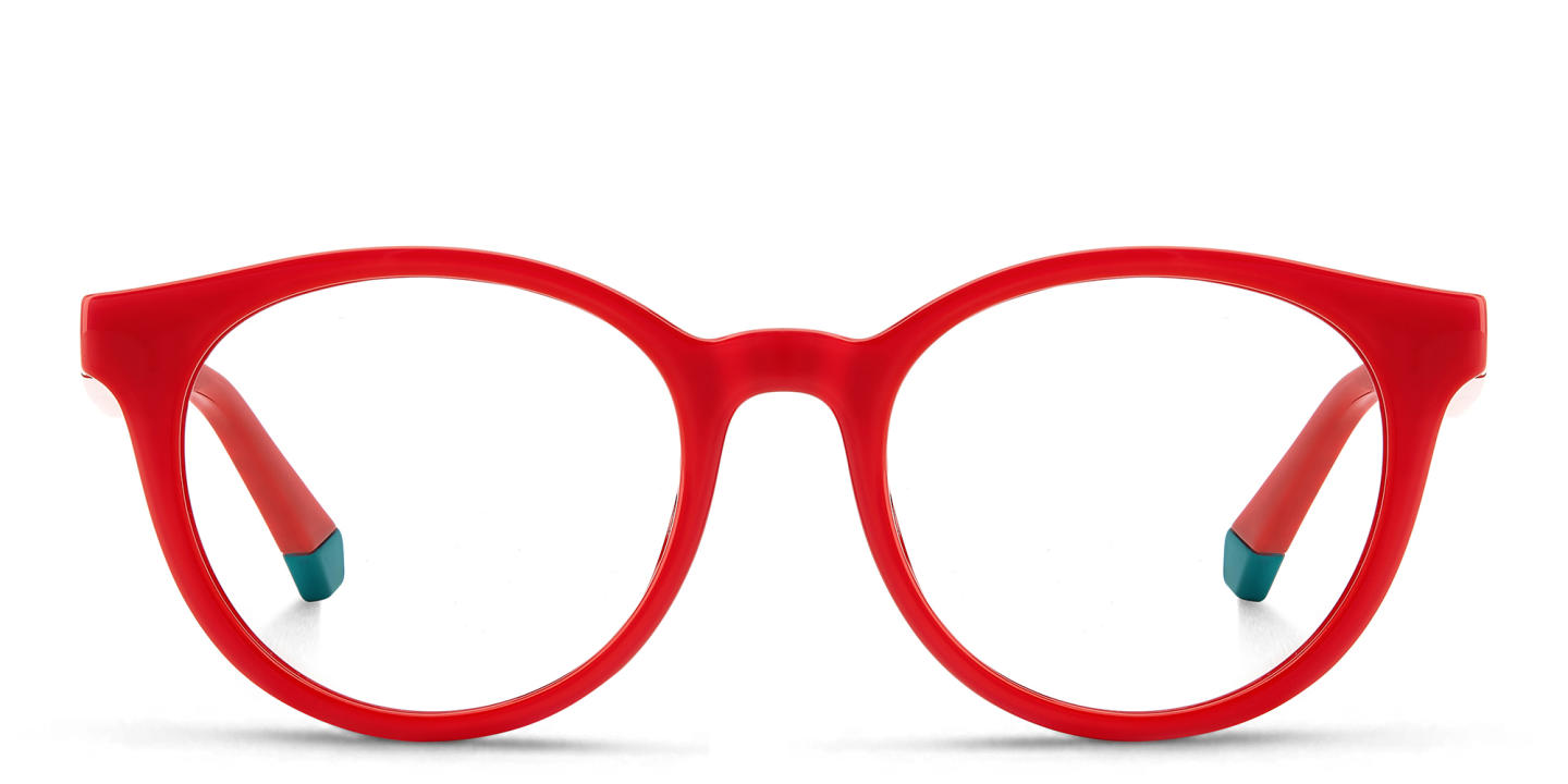 Polaroid Kids Kids Round Eyeglasses in Red – Product Photo 0