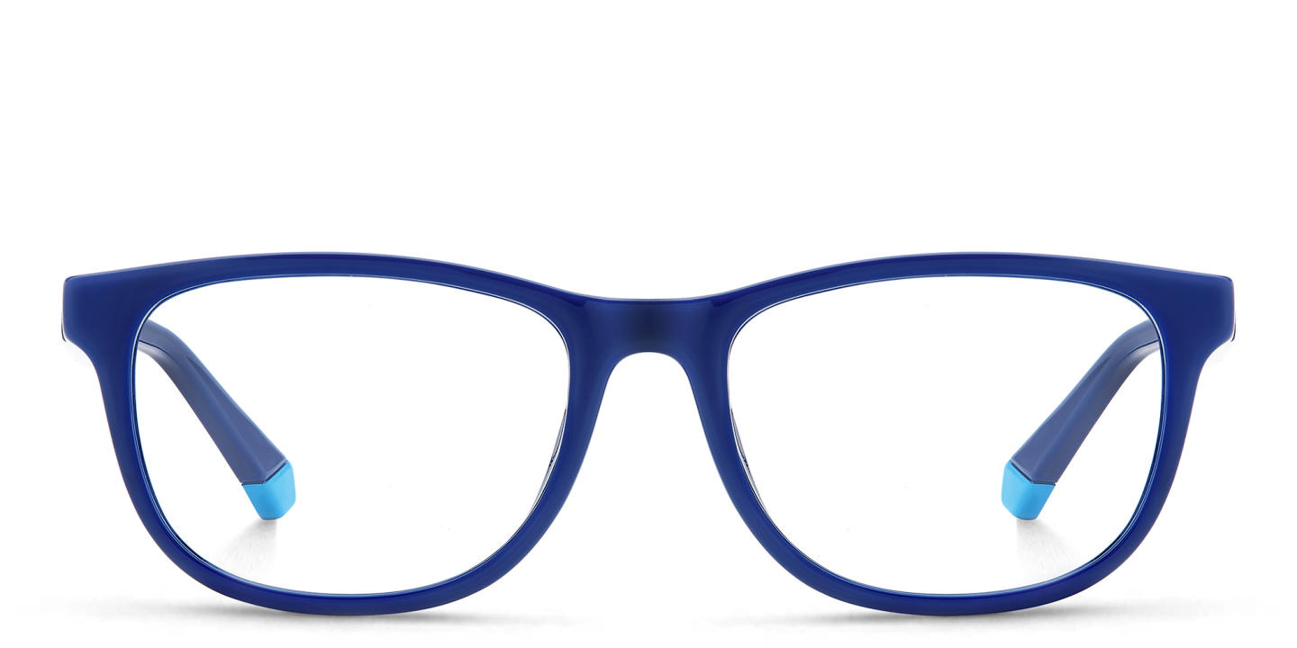 Shop Polaroid Kids Kids Rectangle Eyeglasses in Blue online.