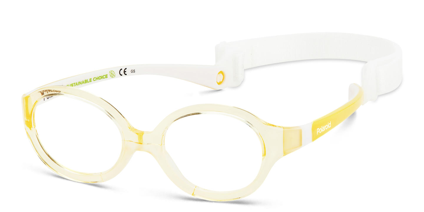 Polaroid Kids Kids Round Eyeglasses in Yellow – Product Photo 1