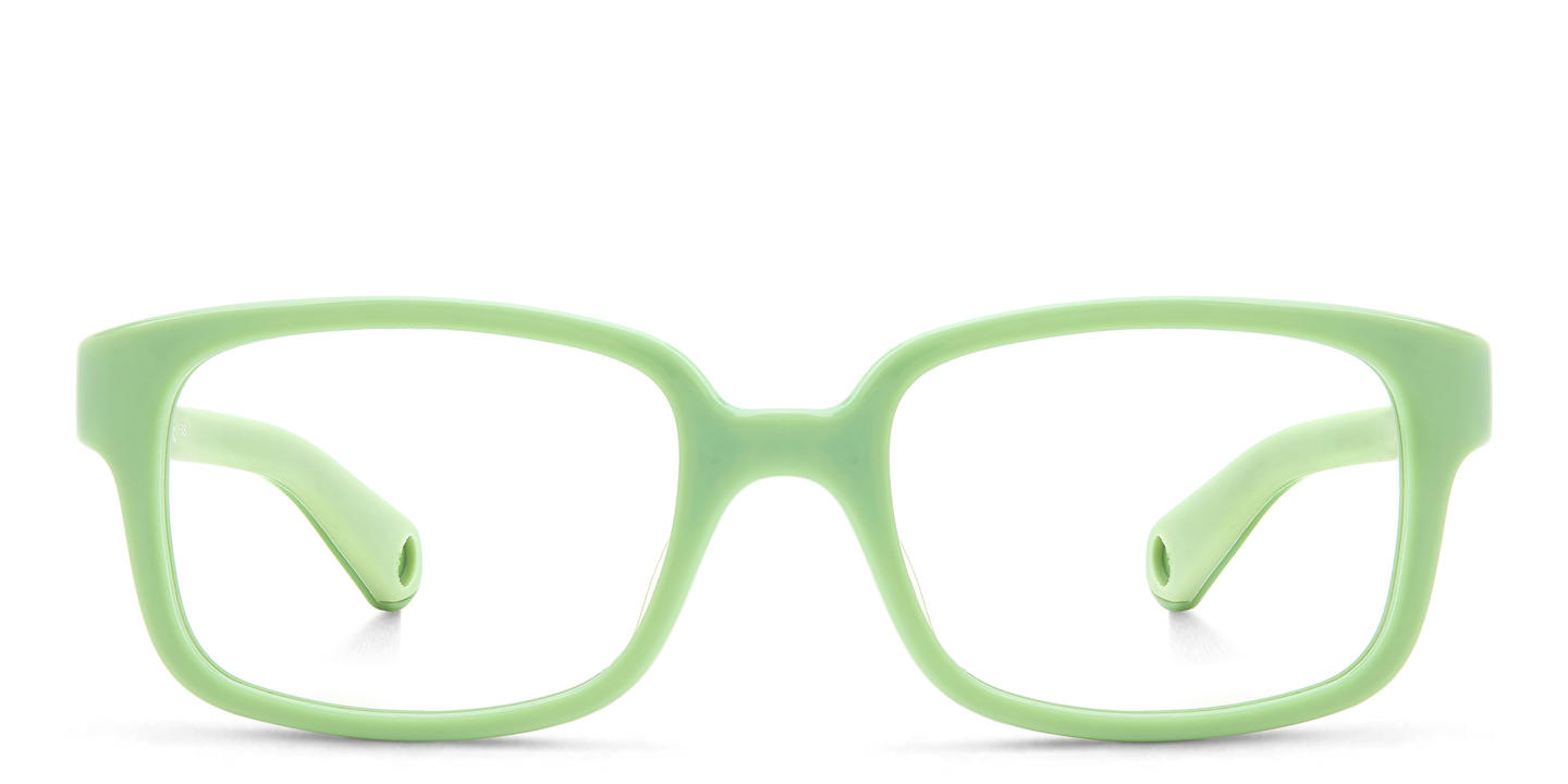 Polaroid Kids Kids Rectangle Eyeglasses in Green – Product Photo 0