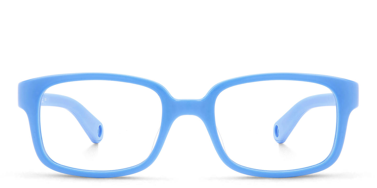 Polaroid Kids Kids Rectangle Eyeglasses in Light Blue – Product Photo 0