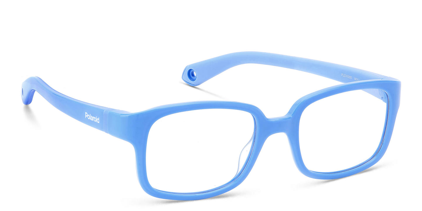 Polaroid Kids Kids Rectangle Eyeglasses in Light Blue – Product Photo 2