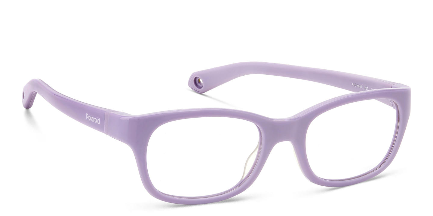 Shop Polaroid Kids Kids Rectangle Eyeglasses in Purple online.